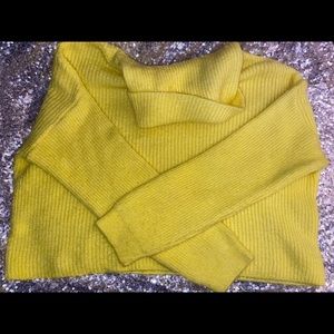 Yellow Turtleneck Sweater!